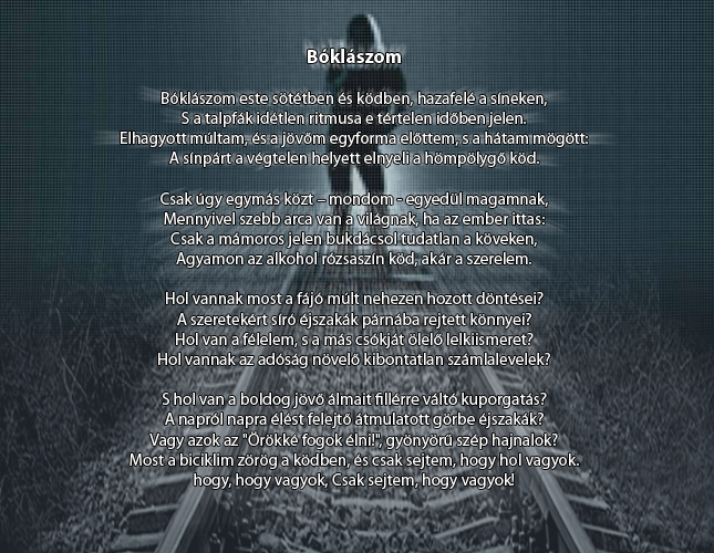 Bóklászom este